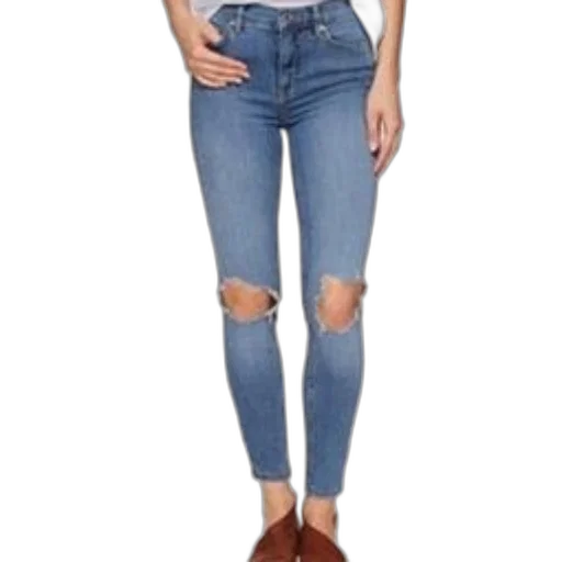 jacket, shoes, person, wearing, pair, medium-wash, blue, skinny transparent PNG cut-out