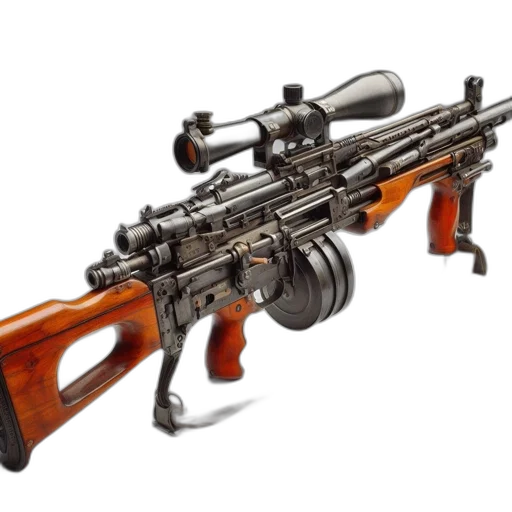 weapon, 3d render, photorealistic, concept art, detailed, photograph, features, expertly transparent PNG cut-out