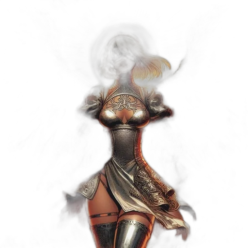 robot, staff, sword, mask, concept art, fantasy art, 3d render, comic book art transparent PNG cut-out