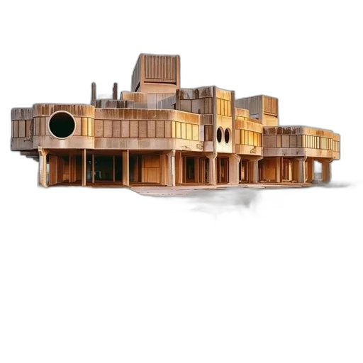 building, crown, furniture, 3d render, concept art, large, modern, unique transparent PNG cut-out