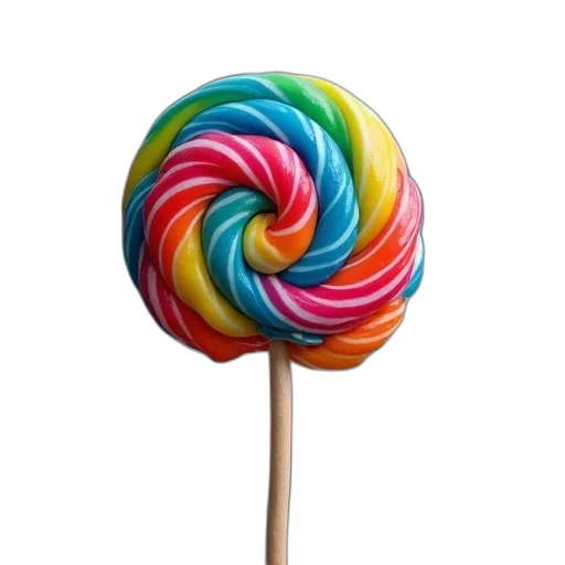 umbrella, food, staff, weapon, 3d render, photorealistic, colorful, how transparent PNG cut-out
