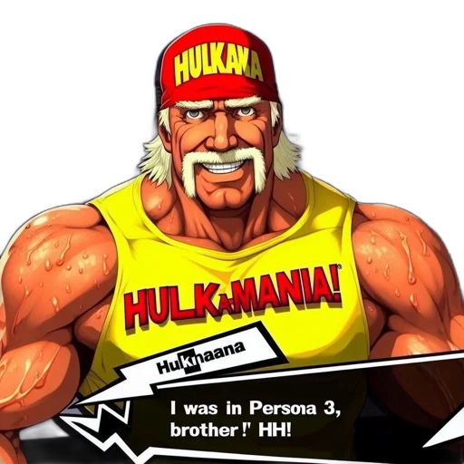 hat, animal, comic book art, concept art, cartoon, pixel art, muscular, man transparent PNG cut-out