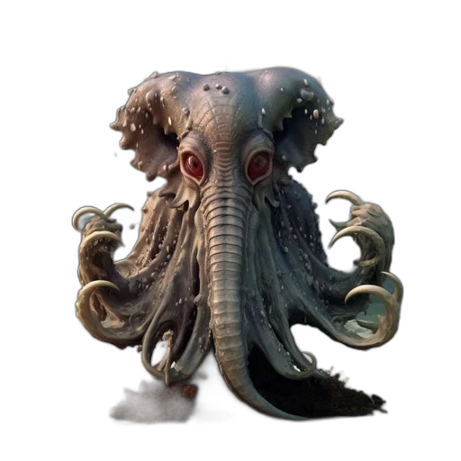 creature, animal, hat, staff, concept art, 3d render, photorealistic, fantasy art transparent PNG cut-out