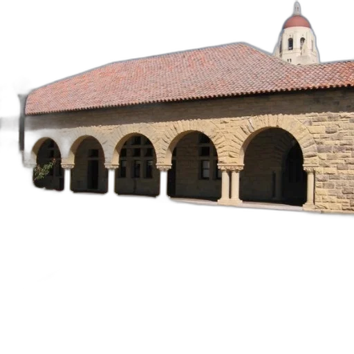 building, 3d render, photorealistic, concept art, stone, arched, doorways, red-tiled transparent PNG cut-out