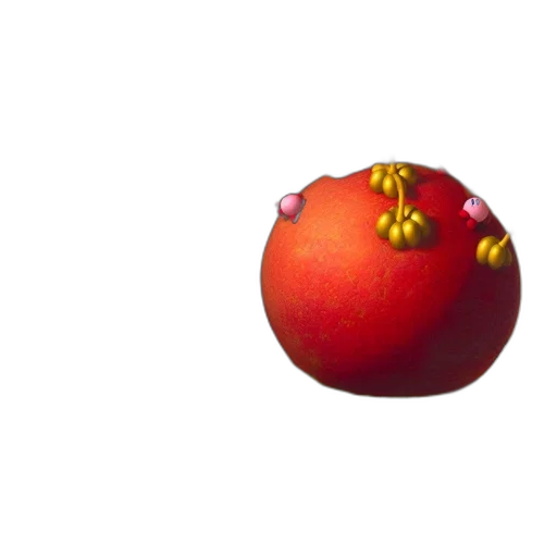 crown, food, animal, creature, pixel art, 3d render, concept art, photorealistic transparent PNG cut-out