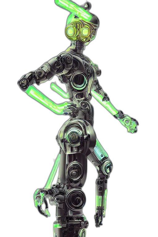 robot, staff, weapon, sword transparent PNG cut-out