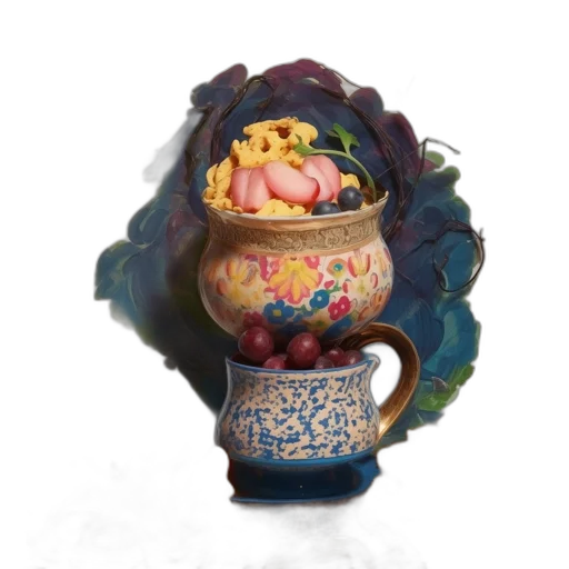 food, crown, jewelry, hat, 3d render, photorealistic, oil painting, concept art transparent PNG cut-out