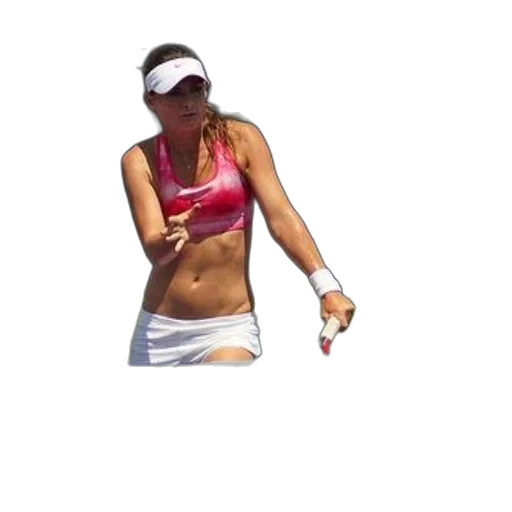 staff, photorealistic, 3d render, woman, pink, sports, bra, white transparent PNG cut-out