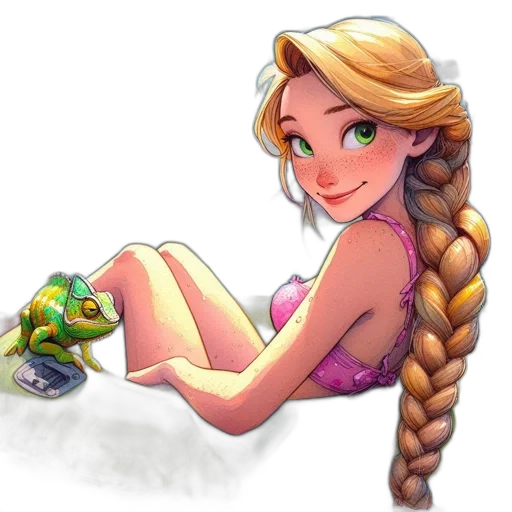 jewelry, cartoon, fantasy art, concept art, pixel art, underwater, snow, young transparent PNG cut-out