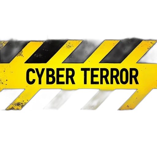 cyberpunk, black, yellow, hazard transparent PNG cut-out