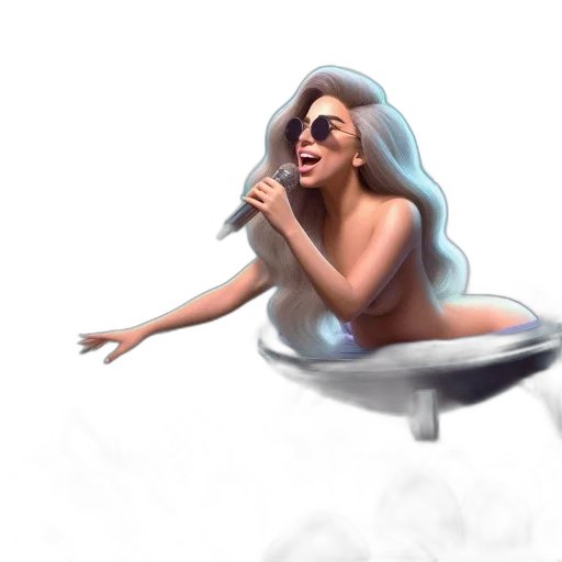 hair, concept art, fantasy art, 3d render, pixel art, underwater, outer space, ethereal transparent PNG cut-out