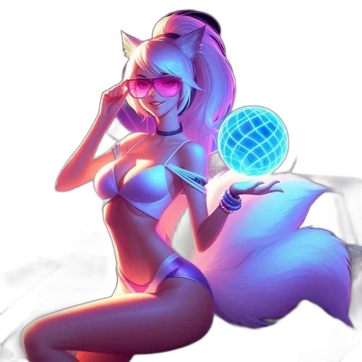 staff, creature, vaporwave, fantasy art, concept art, pixel art, neon lights, neon transparent PNG cut-out