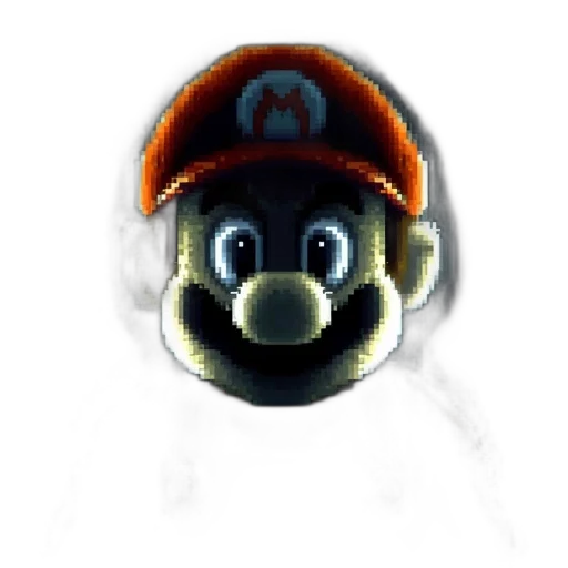 mask, hat, face, animal, pixel art, 3d render, concept art, photorealistic transparent PNG cut-out