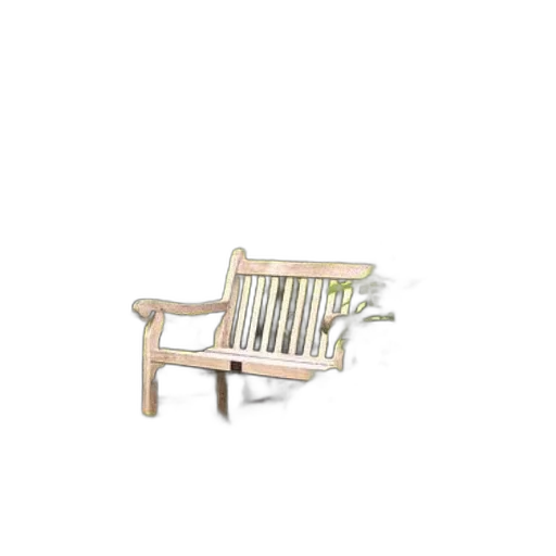 furniture, 3d render, photorealistic, concept art, earth tones, serene, garden, scene transparent PNG cut-out