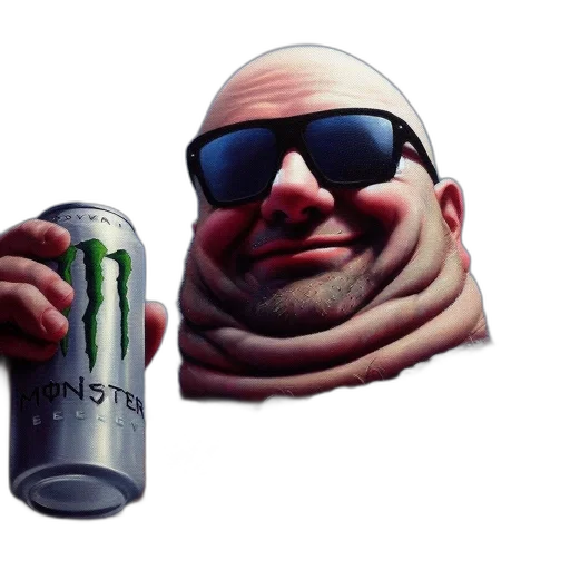 food, creature, face, bottle, 3d render, photorealistic, concept art, pixel art transparent PNG cut-out