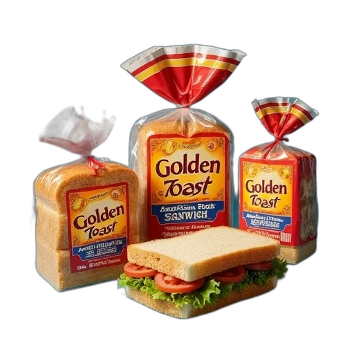 food, crown, 3d render, golden, collection, toast, bread, products transparent PNG cut-out