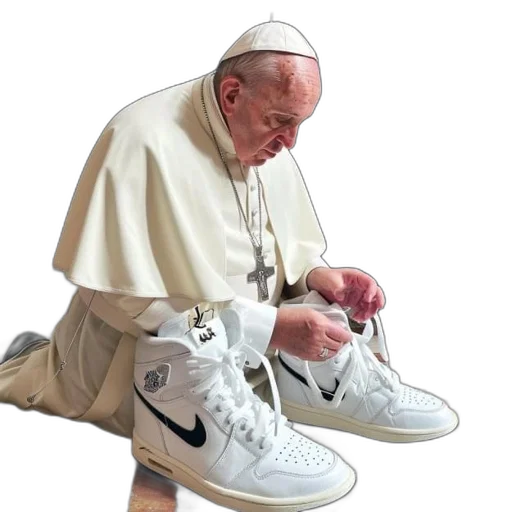 shoes, weapon, photorealistic, concept art, 3d render, elderly, man, religious transparent PNG cut-out