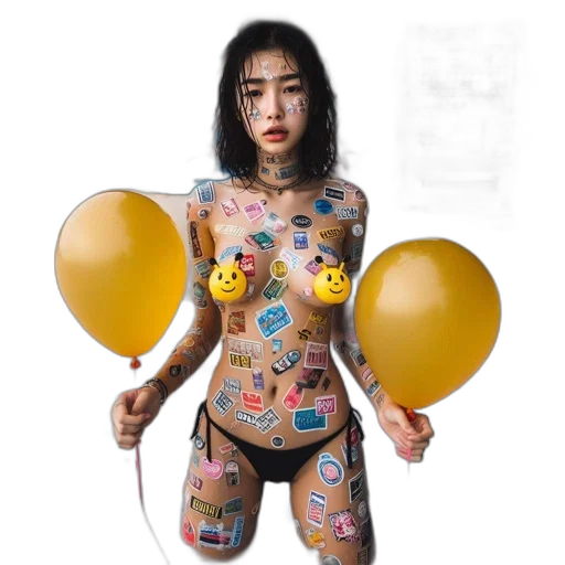 robot, dress, jewelry, creature, cyberpunk, concept art, photorealistic, beach transparent PNG cut-out