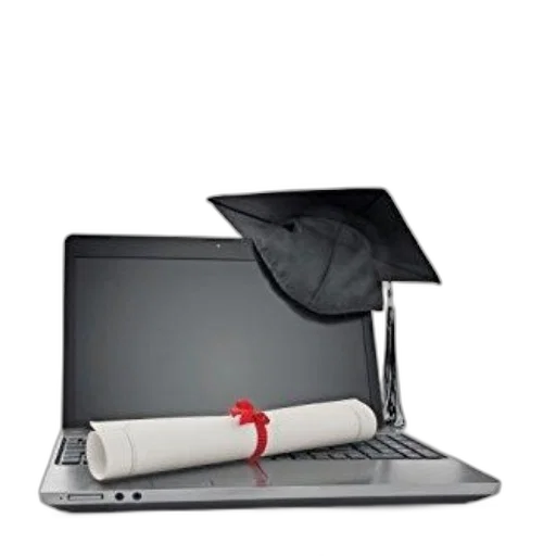 staff, umbrella, 3d render, image, features, laptop, graduation, cap transparent PNG cut-out