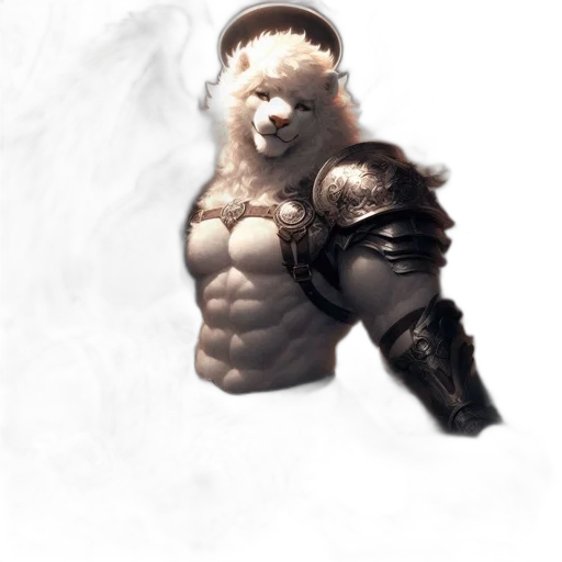 animal, mask, weapon, creature, concept art, fantasy art, comic book art, 3d render transparent PNG cut-out