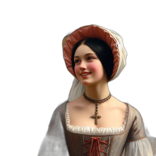 hat, face, dress, staff, photorealistic, oil painting, 3d render, fantasy art transparent PNG cut-out