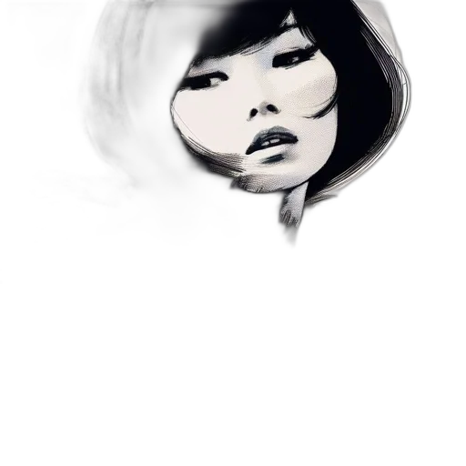 mask, face, jewelry, hair, photorealistic, fantasy art, comic book art, cartoon transparent PNG cut-out