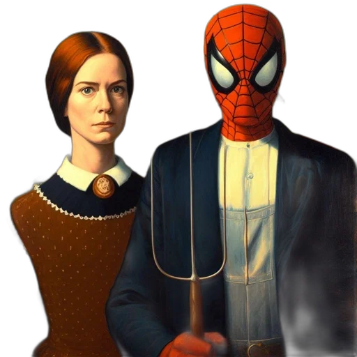 mask, dress, concept art, comic book art, pixel art, fantasy art, fog, city street transparent PNG cut-out