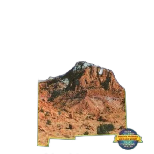 3d render, earth tones, cookbook, titled, new, mexico, features, desert transparent PNG cut-out
