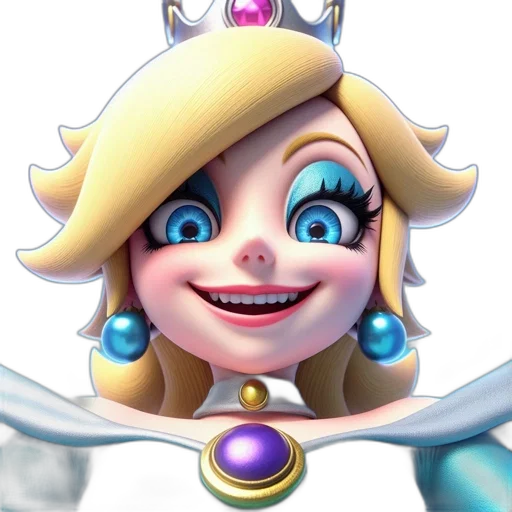 crown, face, staff, jewelry, concept art, 3d render, cartoon, fantasy art transparent PNG cut-out