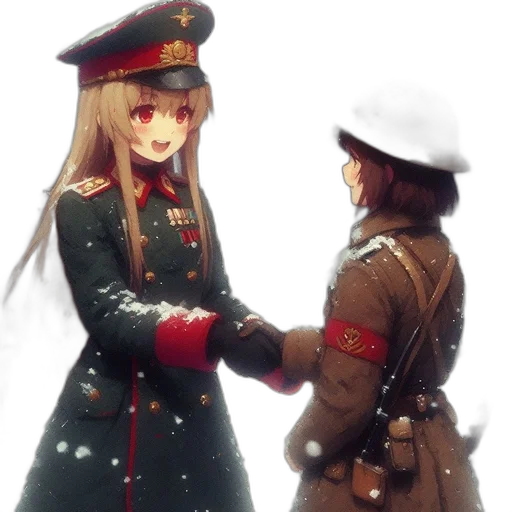 weapon, staff, hat, jacket, anime, concept art, pixel art, oil painting transparent PNG cut-out
