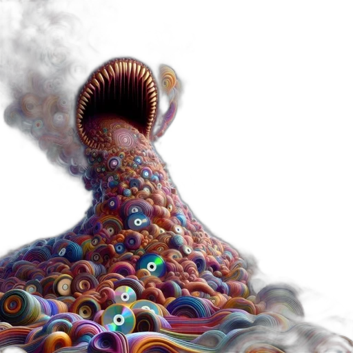 creature, dragon, hair, mask, concept art, fantasy art, 3d render, photorealistic transparent PNG cut-out