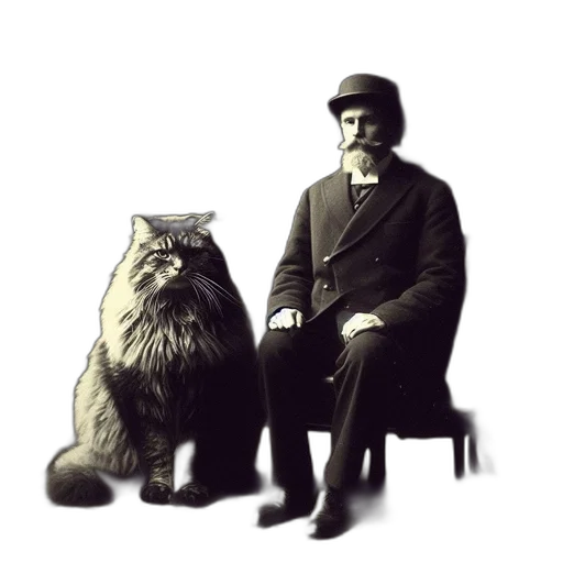 animal, staff, hat, creature, photorealistic, concept art, pixel art, fantasy art transparent PNG cut-out
