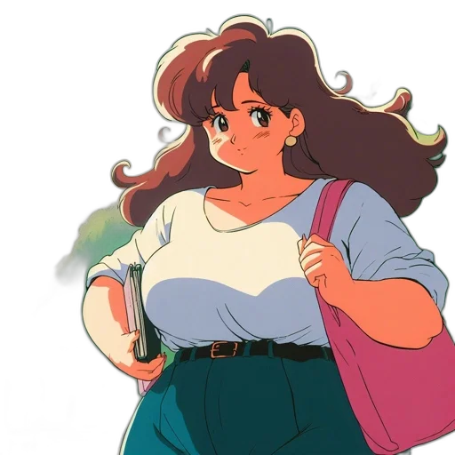 dress, jacket, concept art, vaporwave, anime, cartoon, pastel, colorful transparent PNG cut-out