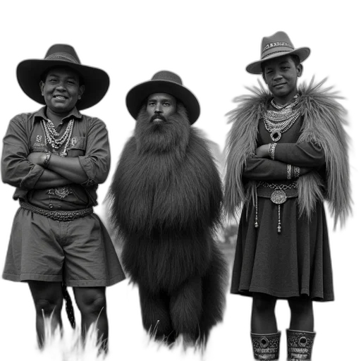 hat, staff, animal, hair transparent PNG cut-out