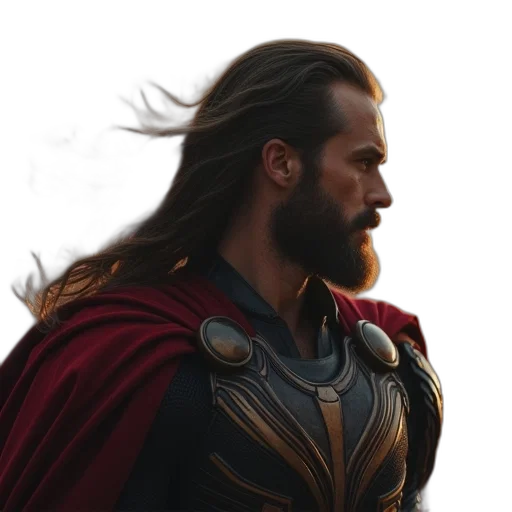 hair, sword, crown, face, comic book art, fantasy art, concept art, photorealistic transparent PNG cut-out