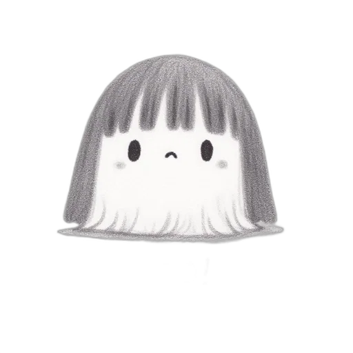 hair, hat, creature, face, watercolor, concept art, pencil sketch, cartoon transparent PNG cut-out