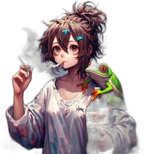 staff, mask, dragon, face, anime, fantasy art, concept art, pixel art transparent PNG cut-out