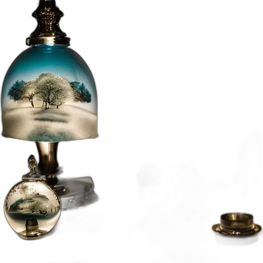 bottle, jewelry, crown, furniture, 3d render, photorealistic, concept art, underwater transparent PNG cut-out