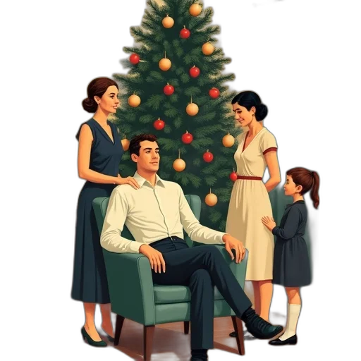 tree, furniture, concept art, 3d render, pixel art, photorealistic, city street, snow transparent PNG cut-out