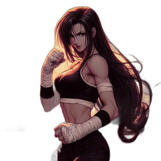 concept art, anime, comic book art, fantasy art, dark, red, animated, woman transparent PNG cut-out