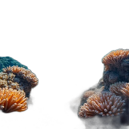 hair, crown, hat, creature, 3d render, photorealistic, concept art, underwater transparent PNG cut-out