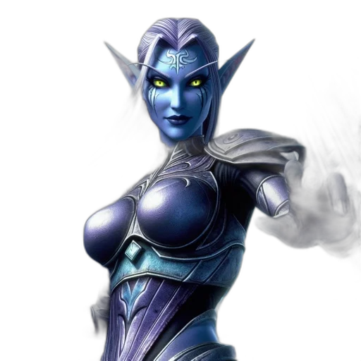 mask, fantasy art, concept art, 3d render, photorealistic, blue, female, character transparent PNG cut-out