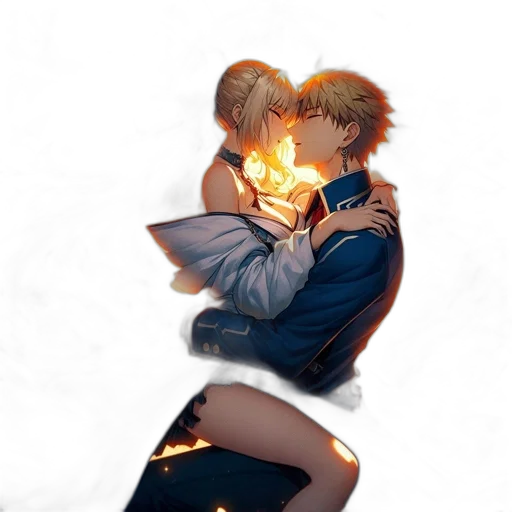 jacket, mask, anime, concept art, comic book art, pixel art, fire, neon lights transparent PNG cut-out