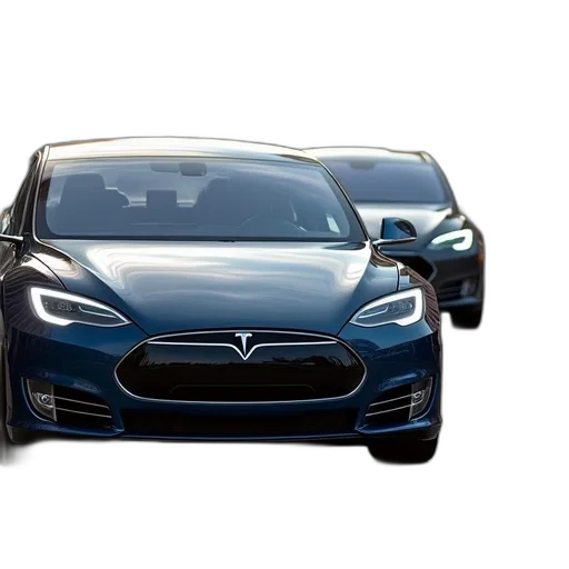 car, 3d render, tesla, cars transparent PNG cut-out