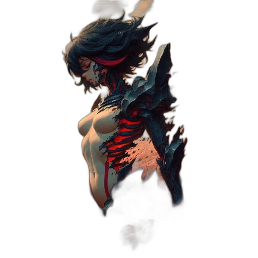dragon, creature, mask, weapon, concept art, fantasy art, pixel art, comic book art transparent PNG cut-out