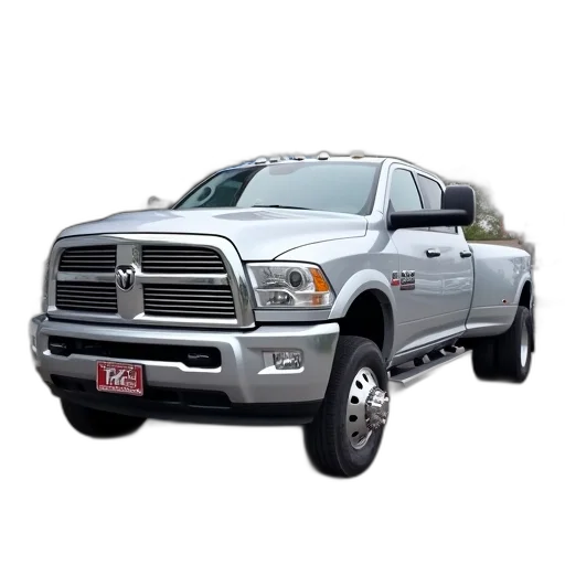 photorealistic, 3d render, silver, pickup, truck, parked, front, car transparent PNG cut-out