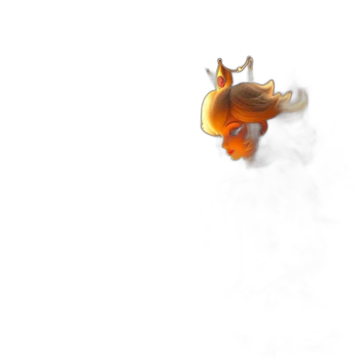 dragon, creature, animal, crown, concept art, 3d render, pixel art, photorealistic transparent PNG cut-out
