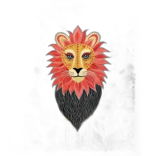 crown, animal, mask, jewelry, watercolor, fantasy art, concept art, photorealistic transparent PNG cut-out