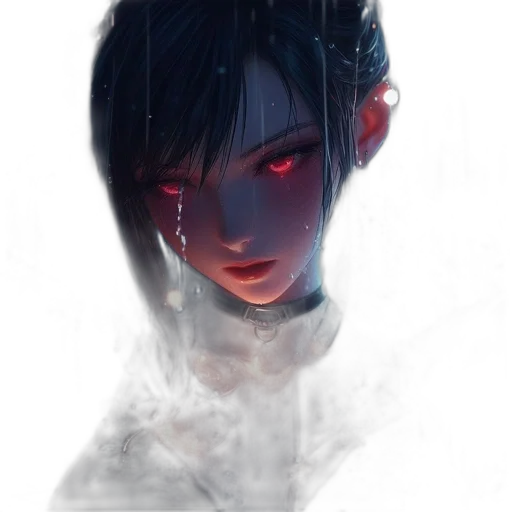 face, mask, robot, creature, concept art, cyberpunk, fantasy art, anime transparent PNG cut-out