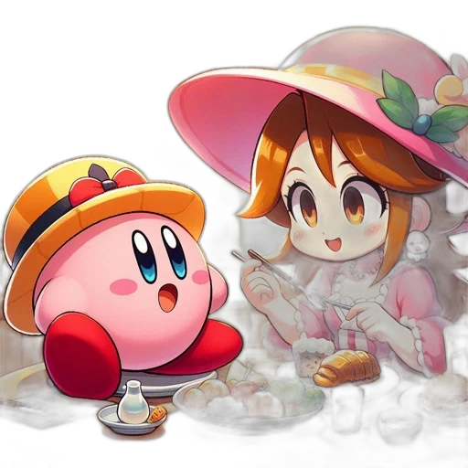 hat, food, concept art, pixel art, 3d render, watercolor, fire, monochrome transparent PNG cut-out